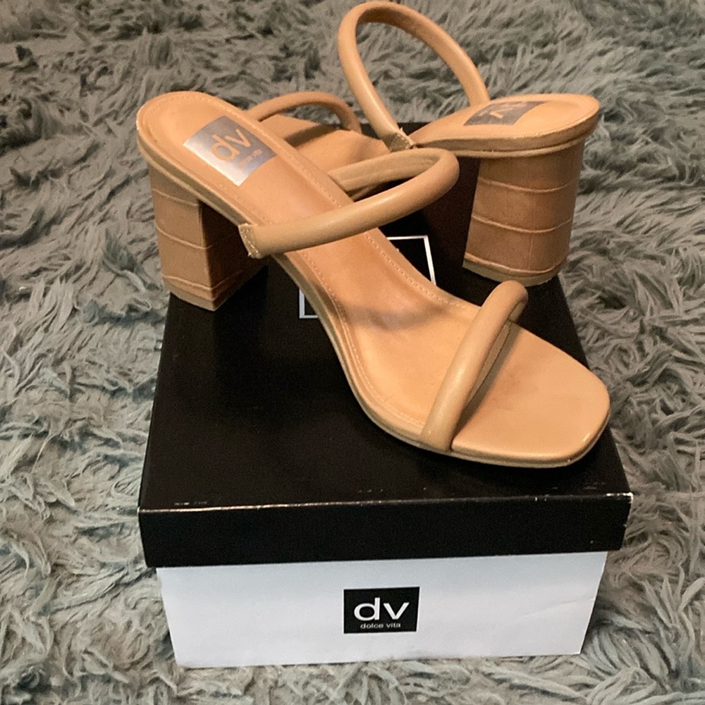 Sandals, worn once